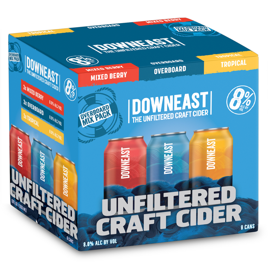 downeast overboard mix pack Downeast Cider